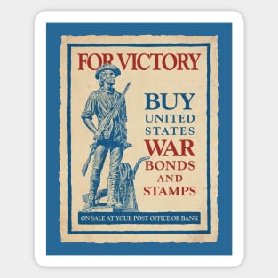WWII Vintage Style Buy US War Bonds for Victory Sticker